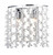 Sestina 2 Light Decorative Rods with Crystal Beads Wall Light