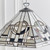 Interiors 1900 Metropolitan Chrome Medium Tiffany Pendant Light 