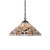 Interiors 1900 Metropolitan Dark Bronze Tiffany Pendant Light 