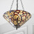 Interiors 1900 Ruban 3 Light Dark Bronze Tiffany Pendant Light 