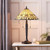 Interiors 1900 Jamelia 2 Light Dark Bronze Tiffany Table Lamp 