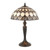 Interiors 1900 Missori 2 Light Dark Bronze TIffany Table Lamp 