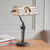 Interiors 1900 Astoria Black with Tiffany Shade Bankers Table lamp 