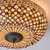 Interiors 1900 Mille Feux 2 Light Dark Bronze Tiffany Flush Ceiling Light 