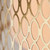 Cordero 3 Light Gold with White Fabric Shade Pendant Light