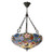 Interiors 1900 Sullivan 3 Light Dark Bronze Tiffany Pendant Light 