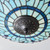 Interiors 1900 Dragonfly 2 Light Dark Bronze with Blue Medium Tiffany Flush Ceiling Light 