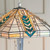 Interiors 1900 Lloyd 3 Light Polished Aluminium Tiffany Floor Lamp 