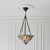 Interiors 1900 Ashton 3 Light Dark Bronze Inverted Tiffany Pendant Light 