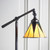 Interiors 1900 Dark Star Satin Black Adjustable Tiffany Task Floor Lamp 