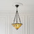 Interiors 1900 Jamelia 3 Light Dark Bronze Inverted Medium Tiffany Pendant Light 