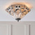 Interiors 1900 Metropolitan 2 Light Dark Bronze Tiffany Flush Ceiling Light 