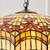 Interiors 1900 Vesta 3 Light Dark Bronze Tiffany Pendant Light 