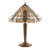 Interiors 1900 Lloyd 2 Light Antique Patina Tiffany Table Lamp 