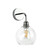 David Hunt Apollo Polished Chrome with Clear Glass Wall Light 