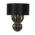 David Hunt Botany Inky Black & Gold Lacquered with Bespoke Shade Wall Light 