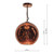 Speckle 1 Light Electro Plated Copper Finish Pendant Light