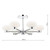 System 6 Light Polished Chrome with Opal Glass Semi Flush Pendant