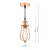 Taurus Bright Copper Cage Pendant Light