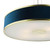 Dar Lighting Alvaro 6 Light Brushed Brass and Velvet Blue Shaded Pendant Light 