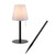 Leuchten Direkt Keno Black with Opal Polycarbonate Dimmable Rechargable Portable Table Lamp - Clearance 