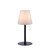 Leuchten Direkt Keno Black with Opal Polycarbonate Dimmable Rechargable Portable Table Lamp - Clearance 