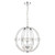 Laura Ashley Lighting Aidan 5 Light Glass & Polished Chrome Globe Chandelier - Clearance 