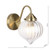 Mya Antique Brass with Glass Diffuser Wall Light