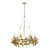 Nadria 6 Light Satin Gold Chandelier Pendant Light