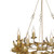 Nadria 6 Light Satin Gold Chandelier Pendant Light