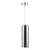 Diaz Polished Chrome with Smoked Glass Diffuser Pendant Light