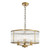 Evelyn 3 Light Antique Bronze and Glass Pendant Light