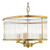 Evelyn 3 Light Antique Bronze and Glass Pendant Light