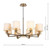 Tyler 8 Light Bronze Dual Mount Pendant Light