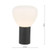 Dar Lighting Zorah Matt Black with Opal Glass Table Lamp 