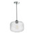 Dar Lighting Demarius Polished Chrome and Clear Glass Pendant light 