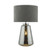 Dar Lighting Wycliffe Smoked Glass with Shade Table Lamp 