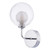 Dar Lighting Feya Polished Chrome with Clear and Opal Glass Diffuser Wall Light 