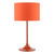 Dar Lighting Toledo Satin Orange with Shade Table Lamp 