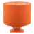 Dar Lighting Discus Ceramic Orange With Shade Table Lamp 