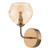 Dar Lighting Feya Antique Bronze with Champagne Dimpled Glass Diffuser Wall Light 