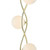 Dar Lighting Lysandra 4 Light Polished Gold with Opal Glass Diffuser Floor Lamp 