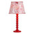 Dar Lighting Spool Red Gloss Base Only Table Lamp 