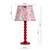 Dar Lighting Spool Red Gloss Base Only Table Lamp 