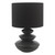 Dar Lighting Discus Ceramic Black With Shade Table Lamp 