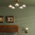 Dar Lighting Feya Antique Bronze with Clear and Opal Glass Diffuser Wall Light 