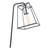 Dar Lighting Tower Matt Black and Polished Chrome Table Lamp 