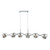 Dar Lighting Lysandra 6 Light Polished Chrome with Smoked Glass Diffuser Bar Pendant Light 