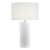 Dar Lighting Pascha White Ceramic Base Only Table Lamp 