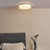Dar Lighting Udell White Acrylic LED Flush Ceiling Light 